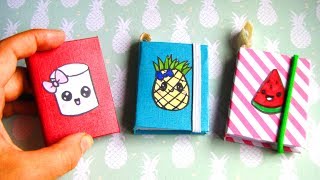 DIY MINI NOTEBOOKS  Makkelijke Kawaii Notitieboekjes How to [upl. by Wilburn]