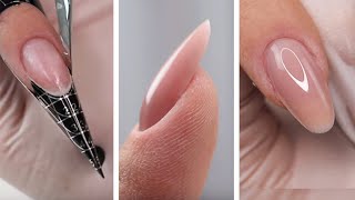 PRZEDŁUŻANIE PAZNOKCI ŻELEM krok po kroku  podkładanie formy  GEL NAILS step by step [upl. by Ielarol]