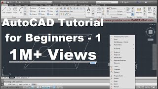 AutoCAD Tutorial for Beginners  Lesson  1 [upl. by Leisha]