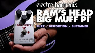 ElectroHarmonix Rams Head Big Muff Pi Fuzz  Distortion  Sustainer Pedal Demo by Bill Ruppert [upl. by Kermy]