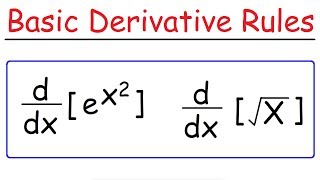 Basic Differentiation Rules For Derivatives [upl. by Nnayram756]