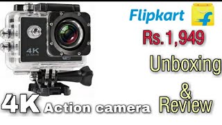 4k action camera unboxing [upl. by Warring668]