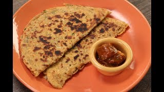 Cabbage Parantha  Sanjeev Kapoor Khazana [upl. by Lili]