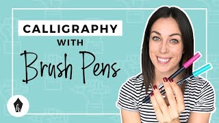 Beginners Guide To Using Brush Pens for Modern Calligraphy [upl. by Ailhad396]