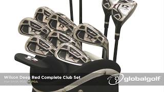 Wilson Deep Red Complete Club Set  GlobalGolf Review [upl. by Estren780]