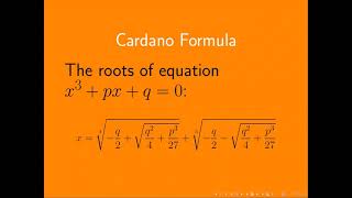 Cardano Formula [upl. by Hulton]