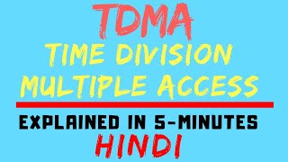 TDMA  Time Division Multiple Access Mobile Communication Computing HINDI [upl. by Titus]