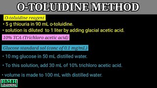 Estimation Of BGL By Ortho Toluidine Method  OToluidine Method [upl. by Gaillard]