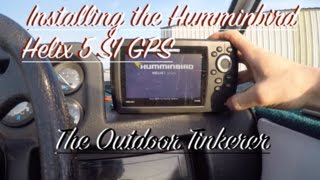 The Boat Installing the Humminbird Helix 5 SI GPS [upl. by Gianna]