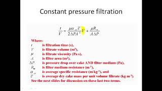 constant pressure filtration [upl. by Mateo]