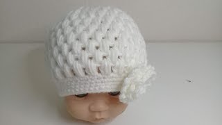 Gorro tejido a crochet en punto puff  todas las tallas [upl. by Eelibuj829]