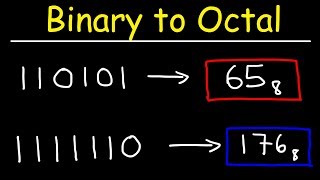 Binary to Octal Conversion [upl. by Iinden]