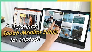 Connect Touch Monitor to Laptop by HDMI Port Windows10 Touch Screen Trouble Shooting｜GeChic [upl. by Ayanaj25]