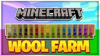 How To Build A RAINBOW Wool Farm In MINECRAFT 2020 How To Build A Wool Farm In Minecraft 1152 [upl. by Claudianus]