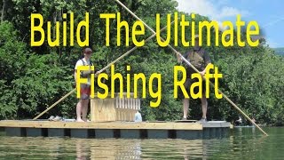 How to Build a Raft From Storage Bins  DIY fishing raft [upl. by Cohla]