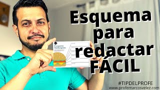 Esquema para redactar ✍️ FÁCIL🛎️ [upl. by Arahahs]