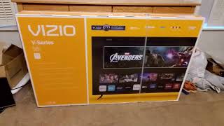 Vizio V Series 58 inch tv 2021 unboxing and setup [upl. by Clyve636]