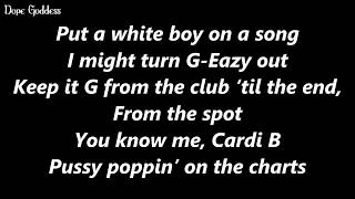 G Eazy  No Limit Feat ASAP Rocky amp Cardi B Lyrics [upl. by Goldberg599]