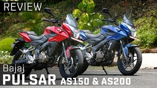 Bajaj Pulsar AS150 amp AS200  Review  ZigWheels [upl. by Bradway523]