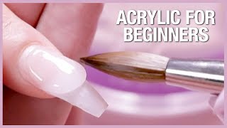 💅🏼Acrylic Nail Tutorial  How To Apply Acrylic For Beginners 🎉📚 [upl. by Akcemat929]