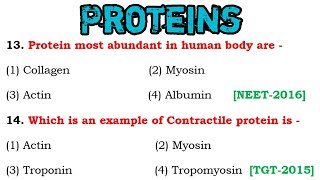 protein mcqs biochemistry  biochemistry mcq with answers  biochemistry mcq [upl. by Farlie]