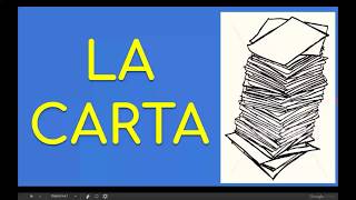 Tecnologia1 A3  La carta [upl. by Aztinad]