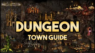 Heroes 3 DUNGEON Town Overview  Strategy Guide [upl. by Ahtnamas733]