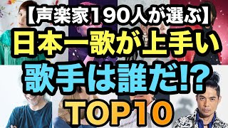 日本一歌が上手い現役歌手は！？【声楽家190人が選びました】 [upl. by Ruperta581]