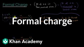 Formal charge  Molecular and ionic compound structure and properties  AP Chemistry  Khan Academy [upl. by Templas]