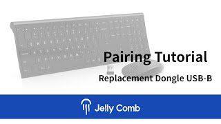 Jelly Comb Keyboard Combo Receiver Pairing Tutorial [upl. by Rudelson]