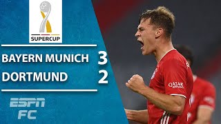 Bayern Munich beat Borussia Dortmund to win the German DFLSuper Cup  ESPN FC Highlights [upl. by Gilpin680]