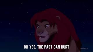 Best advice Rafiki gave to Simba  from the movie quotThe Lion kingquot [upl. by Tierza]