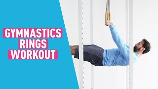 Gymnastic Rings Workout for Beginners to Ring Training [upl. by Airbas]