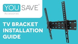 TV Wall Bracket Installation Guide  The Yousave Accessories Easy To Follow Wall Mount Tutorial [upl. by Vatsug]