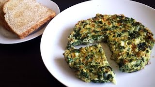 SpinachPalak Omelette Healthy Breakfast Recipe [upl. by Atteve]