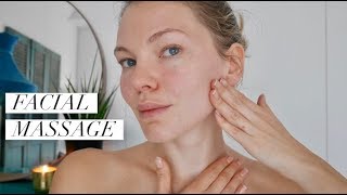 Lymphatic Drainage Face Lifting Massage [upl. by Armalda]