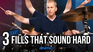 3 Easy Drum Fills That Sound Hard [upl. by Nylireg]