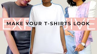 10 Upcycles to Make Your TShirts Look Expensive  Designer Thrift Flips [upl. by Jasmine]