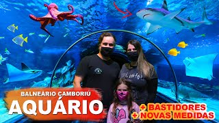 AQUÁRIO DE BALNEÁRIO CAMBORIÚ VISITA COMPLETA MEDIDAS DE PROTEÇÃO E BASTIDORES DO OCEANIC AQUARIUM [upl. by Sella]