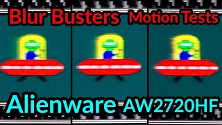 Blur Busters Motion Tests  Alienware AW2720HF  240fps120fps80fps [upl. by Aelsel]