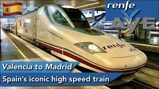 Valencia to Madrid Onboard HighSpeed Talgo Trains AVE S112 Review [upl. by Roxana]