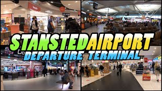 LONDON STANSTED AIRPORT Departure Terminal Walking Tour 4k [upl. by Baun]