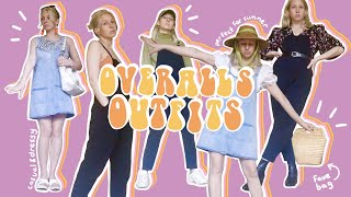 How to Style Overalls 12 Different Ways  Overalls Outfits for SpringSummer 2021 [upl. by Arba359]