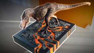 One Doomed Daspletosaurus Resin Lava Diorama [upl. by Yert933]