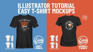 Easy TShirt Mockups  Illustrator [upl. by Dleifrag]