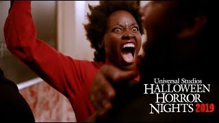 Lupita Nyongo reprises her role in Us at Universals Halloween Horror Nights 2019 [upl. by Urissa970]