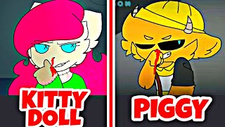 WANNA PLAY MEME KITTY DOLL × PIGGY Kitty Channel Afnan × Fex Animation With Flipaclip [upl. by Yrdnal]