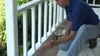 Caulk and Paint Porch Rail [upl. by Aysa]