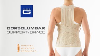 Neo G Dorsolumbar SupportBrace  How to Apply Guide [upl. by Ssyla]