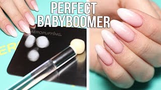 EASIEST Baby Boomer on the Planet Nail Art Tutorial [upl. by Evans984]